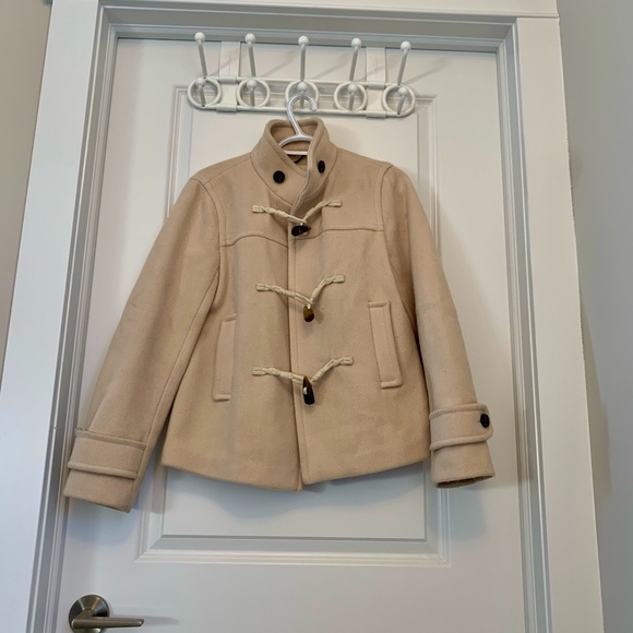 Cream Banana Republic Toggle Coat - Picture 1 of 10